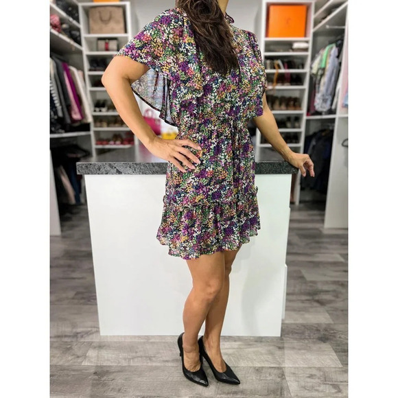 Pinch Bohemian Purple Flutter Sleeve Dress $73 - Picture 13 of 15